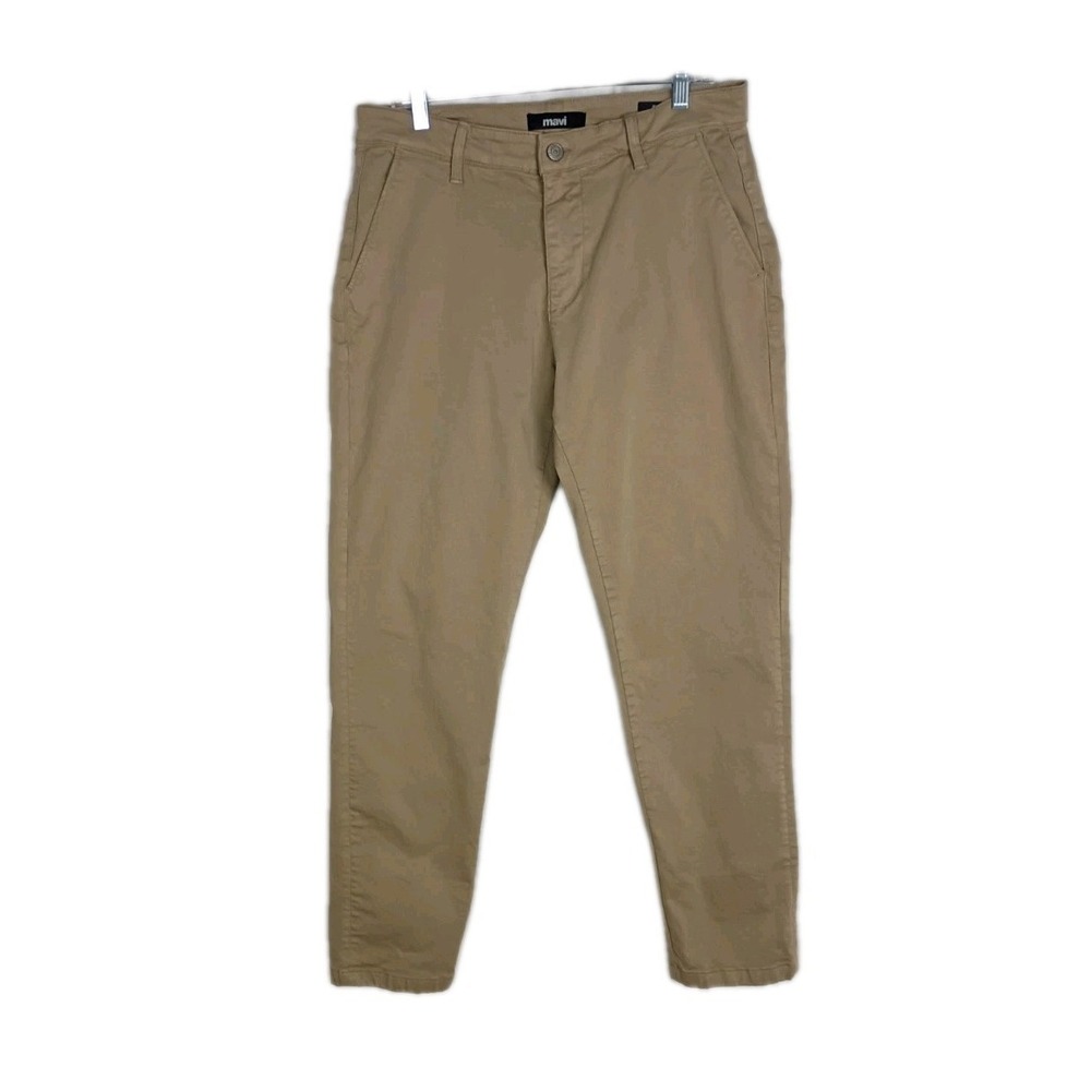 Mavi jeans Mens Size 33x32 Jeff Athletic chino Brown stretch pockets preppy